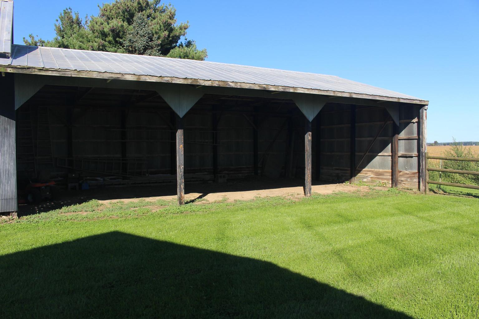 open sided outbuilding