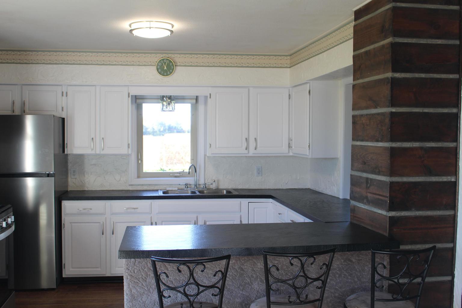 kitchen with window over sink