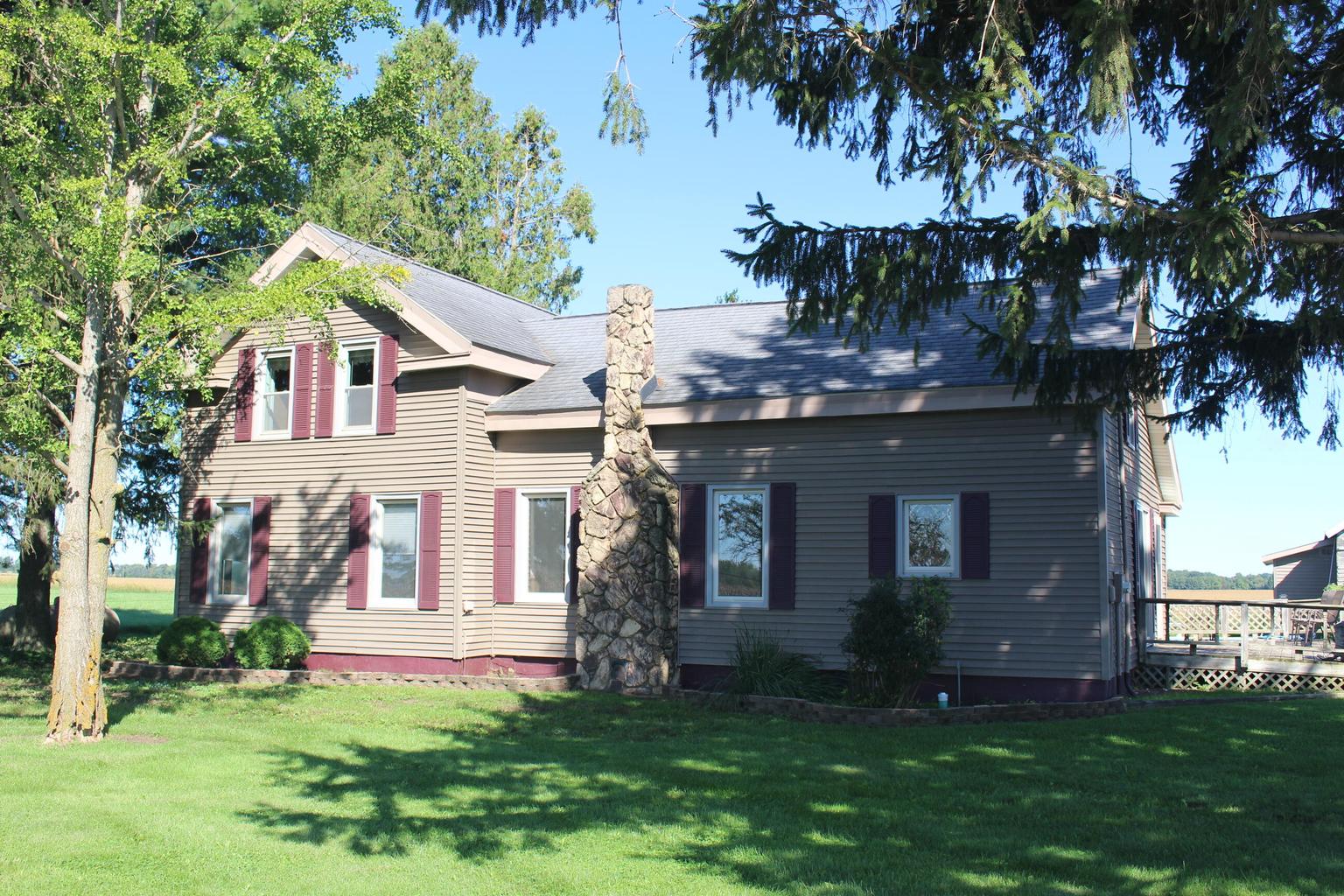 front of two story house